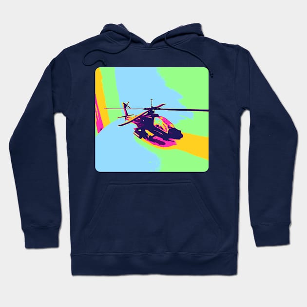 Apache Helicopter Hoodie by Retropenguin